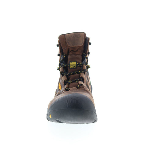 Keen 6 Inch Work Boot: Oil Resistant Sole Made In USA Mens Brown Work Boots