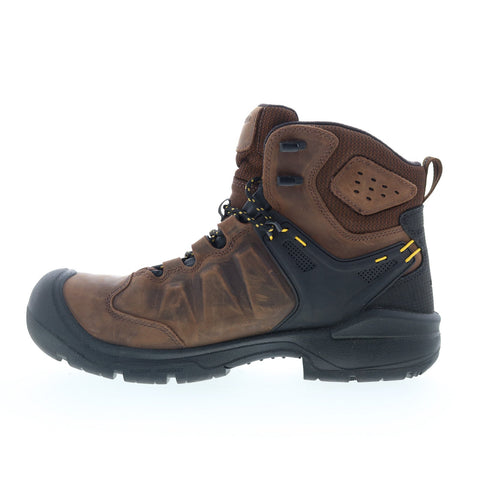 Keen 6 Inch Work Boot: Oil Resistant Sole Made In USA Mens Brown Work Boots