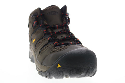 Keen Lasning Mid Watterproof Mid Steel Toe 1022098 Mens Brown Work Boots