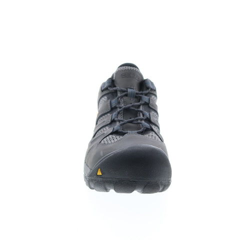 Keen Lansing Low Steel Toe 1023204 Mens Gray Wide Leather Work & Safety Shoes