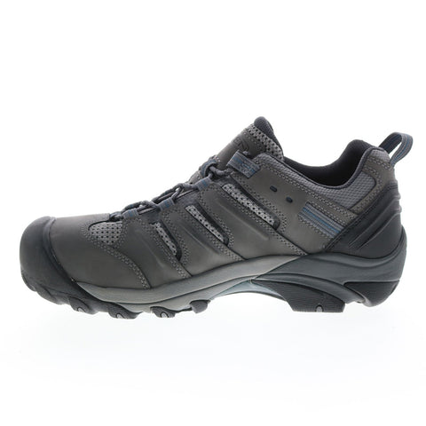 Keen Lansing Low Steel Toe 1023204 Mens Gray Wide Leather Work & Safety Shoes