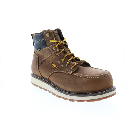 Keen Cincinnati Waterproof Boot Carbon Toe Mens Brown Wide Work Boots