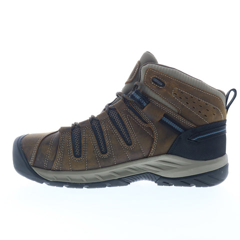 Keen Flint II Waterproof Boot Steel Toe 1023237 Mens Brown Work Boots