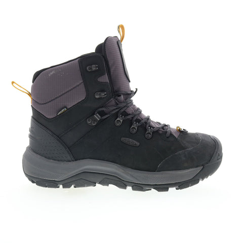 Keen Revel 4 Mid Height Polar Insulated Waterproof Mens Black Work Boots