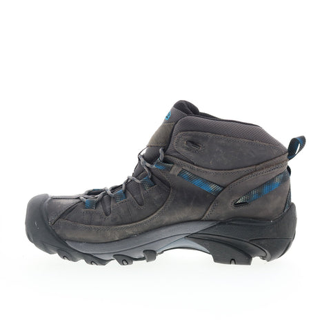 Keen Targhee II Waterproof Mid Hiking Steel Boot Mens Gray Hiking Boots