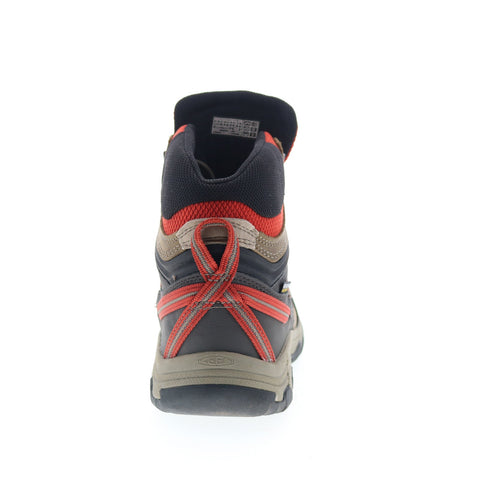 Keen Ridge Flex Mid 1025416 Mens Brown Wide Leather Lace Up Hiking Boots