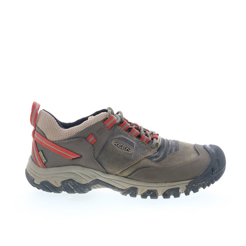 Keen Ridge Flex WP Hiking Boots Soft Toe Mens Brown Athletic Hiking Shoes