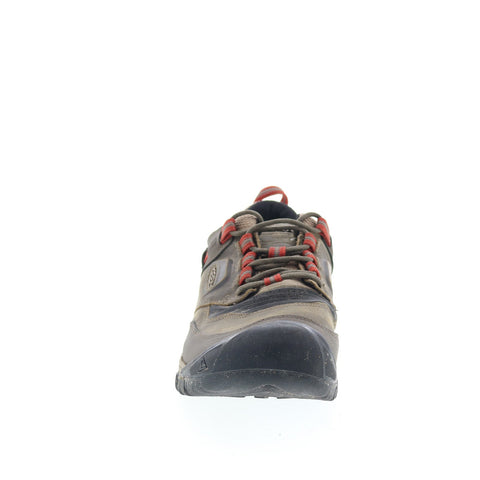 Keen Ridge Flex WP Hiking Boots Soft Toe Mens Brown Athletic Hiking Shoes