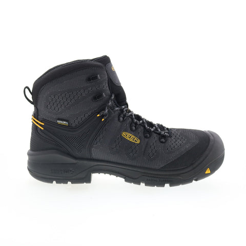Keen Dover 6" Composite Toe WP Made In USA Mens Black Wide Work Boots