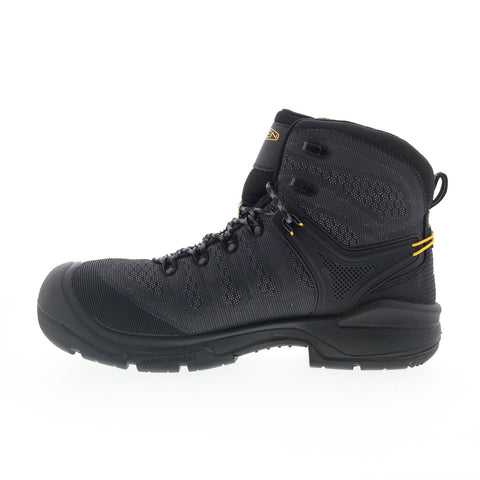 Keen Dover 6" Composite Toe WP Made In USA Mens Black Wide Work Boots