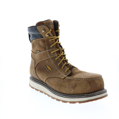 Keen Cincinnati 8" Carbon Fiber Toe Work Boot Mens Brown Wide Work Boots
