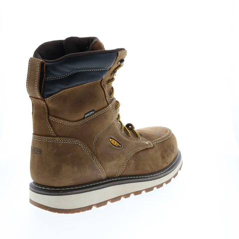 Keen Cincinnati 8" Carbon Fiber Toe Work Boot Mens Brown Wide Work Boots