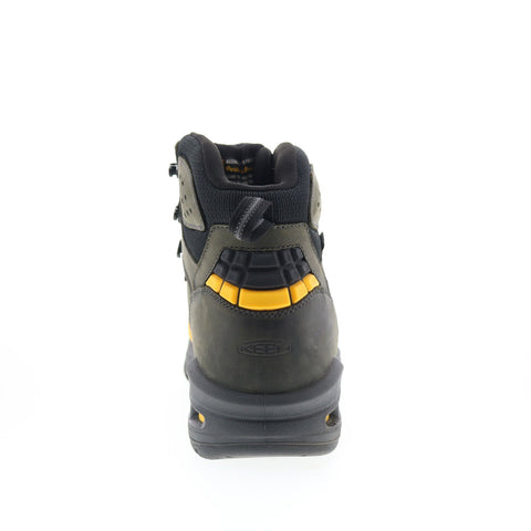 Keen Troy 6" Waterproof Carbon Toe Boot Made In USA Mens Gray Work Boots