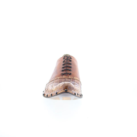 Debut Cocco 1025 Mens Brown Leather Oxfords & Lace Ups Cap Toe Shoes