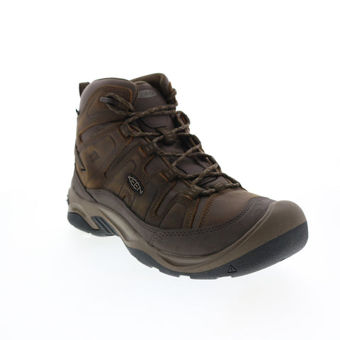Keen Circadia Mid Waterproof 1026769 Mens Brown Leather Hiking Boots