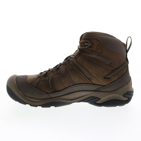 Keen Circadia Mid Waterproof 1026769 Mens Brown Leather Hiking Boots