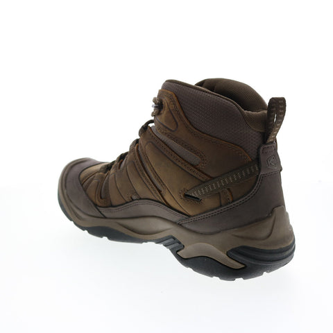 Keen Circadia Mid Waterproof 1026769 Mens Brown Leather Hiking Boots