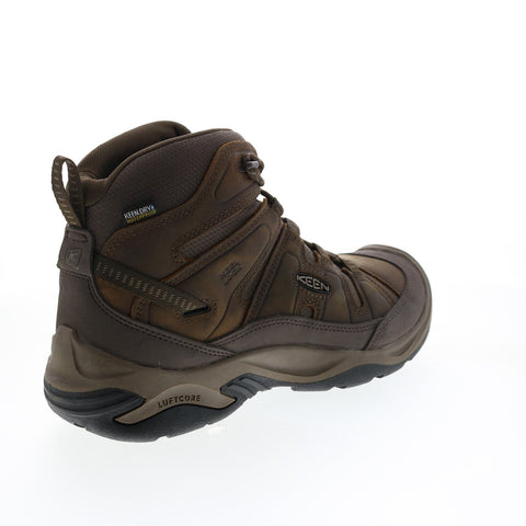 Keen Circadia Mid Waterproof 1026769 Mens Brown Leather Hiking Boots