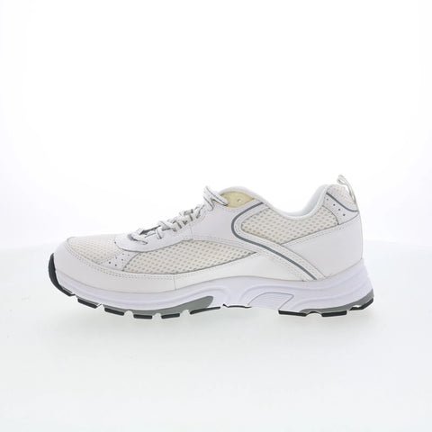 Drew Athena 10268-02 Womens White Narrow Mesh Lace Up Athletic Walking Shoes