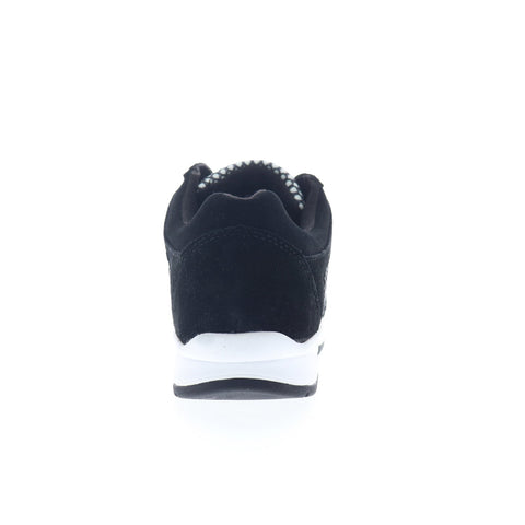 Drew Gemini 10296-19 Womens Black Extra Wide Suede Lifestyle Sneakers Shoes