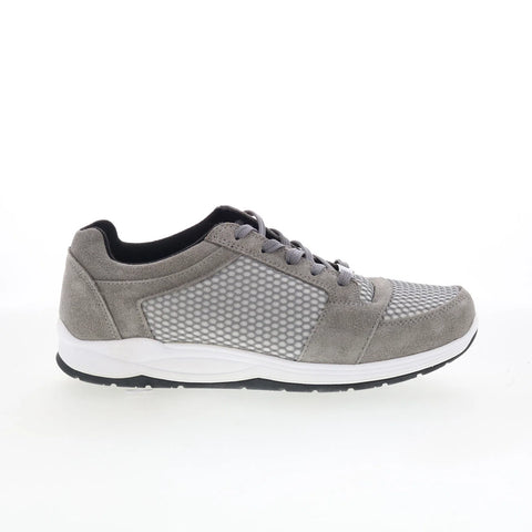 Drew Gemini 10296-43 Womens Gray Mesh Lace Up Athletic Walking Shoes