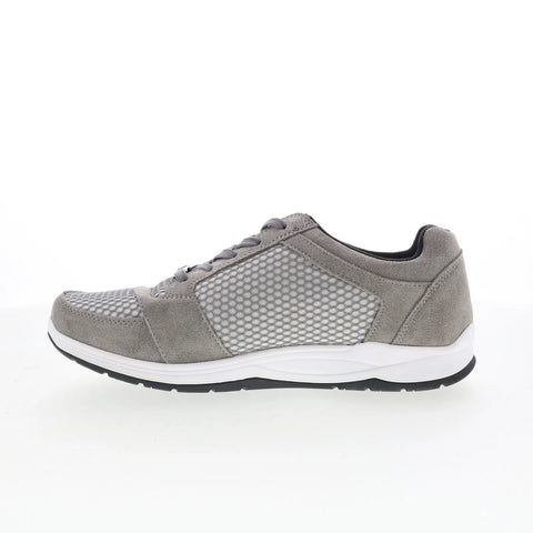 Drew Gemini 10296-43 Womens Gray Mesh Lace Up Athletic Walking Shoes