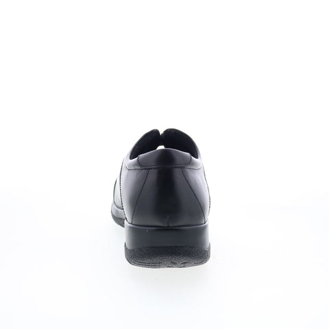 Drew Hope 10573-12 Womens Black Leather Oxford Flats Casual Shoes