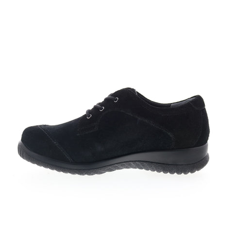 Drew Hope 10573-53 Womens Black Extra Wide Suede Lifestyle Sneakers Shoes