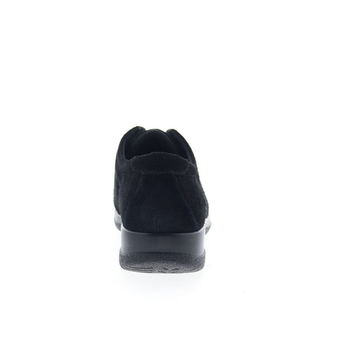 Drew Hope 10573-53 Womens Black Narrow Suede Oxford Flats Shoes