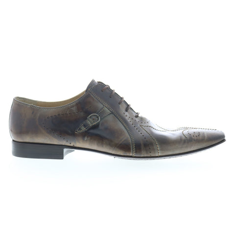 Debut Larice 1078 Mens Brown Leather Lace Up Oxfords & Lace Ups Casual Shoes