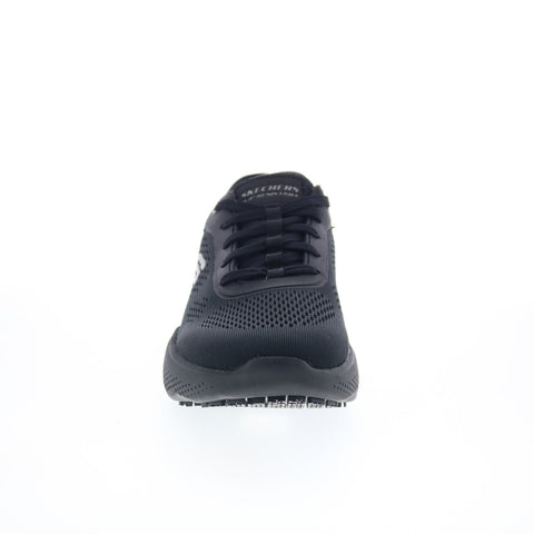 Skechers Slip-ins Slip Resitant Massage Step Griela Womens Black Work Shoes