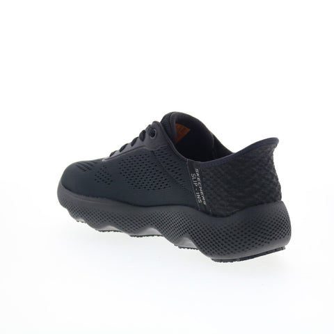 Skechers Slip-ins Slip Resitant Massage Step Griela Womens Black Work Shoes