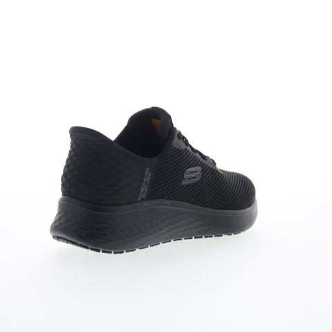 Skechers Skech-Lite Pro Slip Resistant Exdown Womens Black Wide Work Shoes