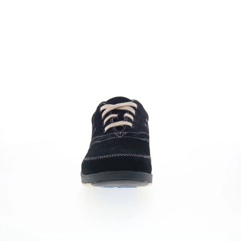Drew Columbia 10829-12 Womens Black Wide Suede Lace Up Athletic Walking Shoes
