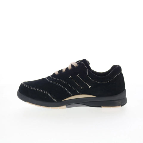 Drew Columbia 10829-12 Womens Black Wide Suede Lace Up Athletic Walking Shoes
