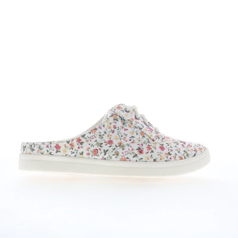 Drew Sunstone 10831-94 Womens White Canvas Slip On Clogs Slippers Shoes