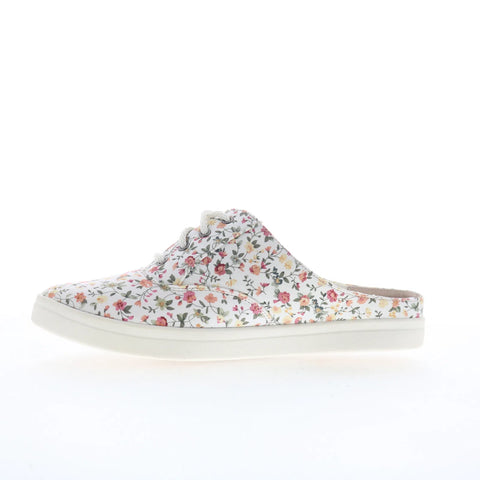 Drew Sunstone 10831-94 Womens White Canvas Slip On Clogs Slippers Shoes