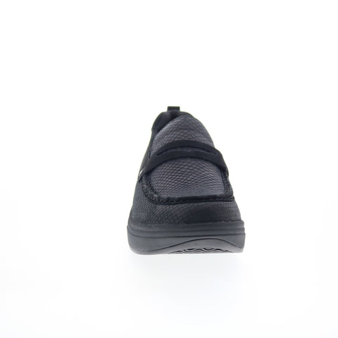 Drew Java 10841-19 Womens Black Leather Slip On Lifetsyle Sneakers Shoes