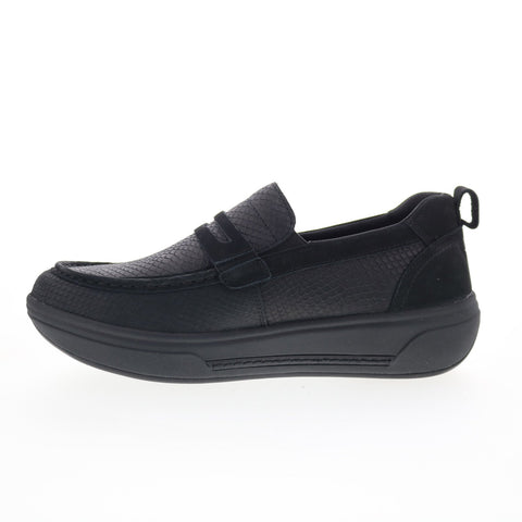 Drew Java 10841-19 Womens Black Leather Slip On Lifetsyle Sneakers Shoes