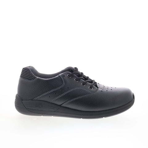 Drew Tour 10857-12 Womens Black Extra Wide Leather Lifetsyle Sneakers Shoes