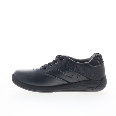 Drew Tour 10857-12 Womens Black Extra Wide Leather Lifetsyle Sneakers Shoes