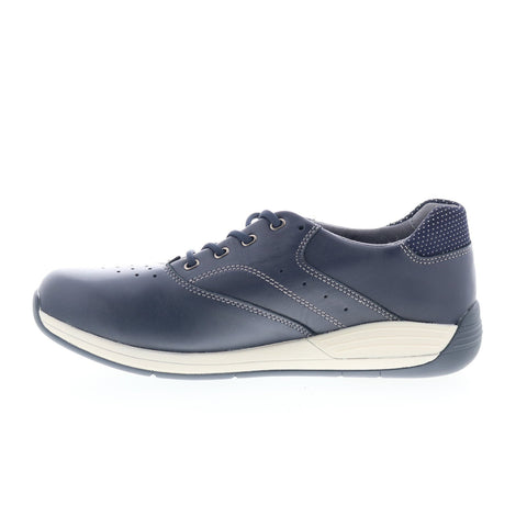 Drew Tour 10857-42 Womens Blue Leather Lace Up Lifetsyle Sneakers Shoes