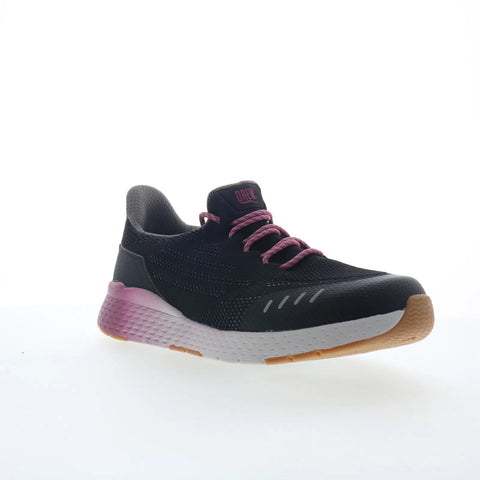 Drew Bandit 10863-19 Womens Black Wide Mesh Lace Up Athletic Walking Shoes