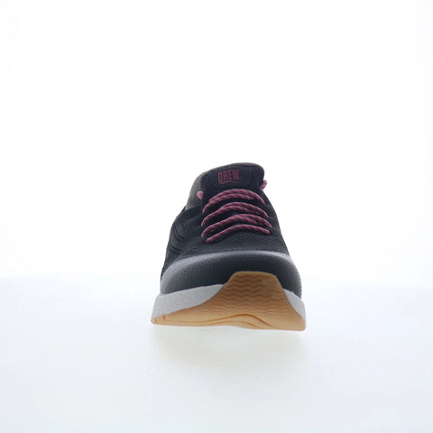 Drew Bandit 10863-19 Womens Black Wide Mesh Lace Up Athletic Walking Shoes