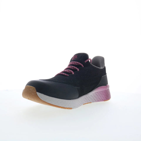 Drew Bandit 10863-19 Womens Black Wide Mesh Lace Up Athletic Walking Shoes