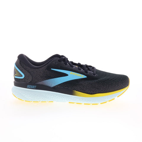 Brooks Ghost 16 110418-029 Mens Black Wide Canvas Athletic Running Shoes