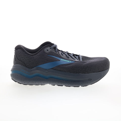 Brooks Ghost Max 2 Mens Black Extra Wide 4E Canvas Athletic Running Shoes
