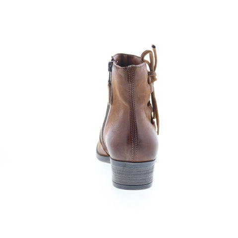 Miz Mooz Baxter 111264-101-6944 Womens Brown Leather Ankle & Booties Boots