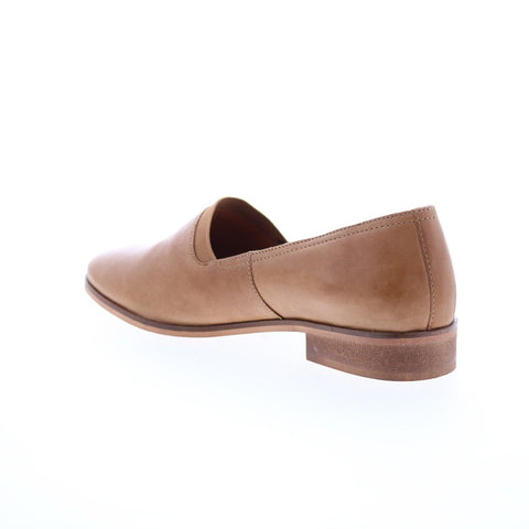 Diba True Nine Pin 11222 Womens Brown Leather Slip On Loafer Flats Shoes