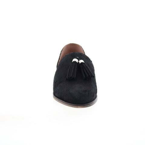 Diba True Neat Freak 11225 Womens Black Leather Slip On Loafer Flats Shoes